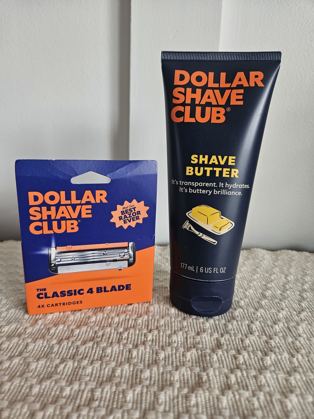 Dollar Shave Club Shave Butter & 4 Blade Set
